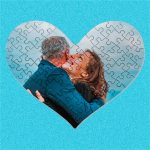 Szív formájú puzzle