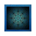 Brüsszel mandala képkeret kék