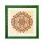 Brüsszel négyzetesmandala képkeret zöld