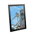 Brüsszel puzzle képkeret fekete 