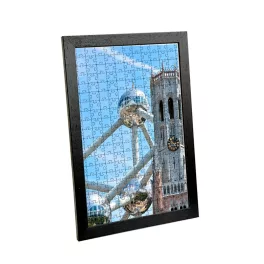 Brüsszel puzzle képkeret fekete 