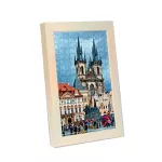 Prága puzzle képkeret beige 