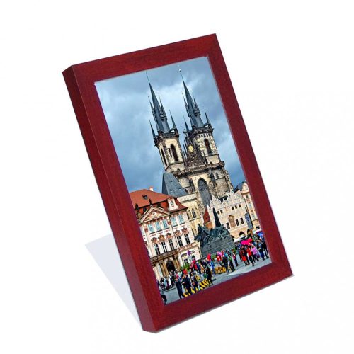 Prague picture frame claret