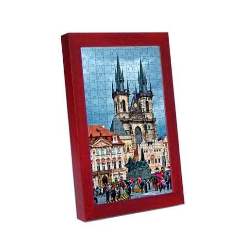Prague picture frame claret