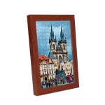 Prága puzzle képkeret sötét alma