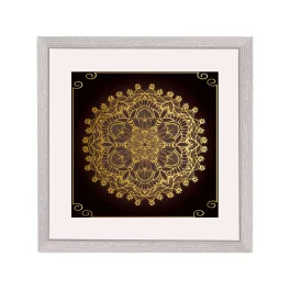 Amszterdam négyzetes mandala képkeret fehér
