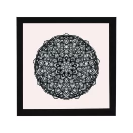 Amszterdam négyzetes mandala képkeret fekete
