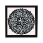 Amszterdam négyzetes mandala képkeret fekete