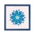 Amszterdam négyzetes mandala képkeret kék