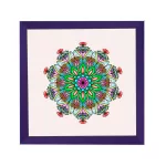 Amsterdam square mandala picture frame purple