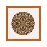 Amsterdam square mandala picture frame yellow