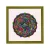 Amsterdam square mandala picture frame green