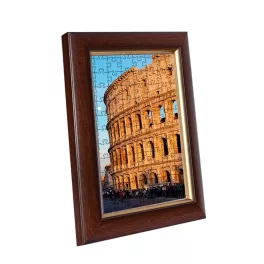 Róma puzzle képkeret sötétbarna