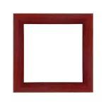 Nairobi square mandala picture frame claret