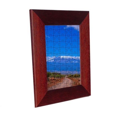 Nairobi picture frame for puzzle, claret