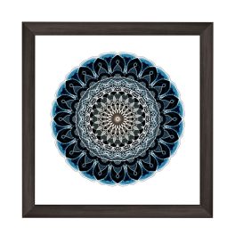 Nairobi mandala négyzetes képkeret  fekete
