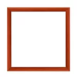 Nairobi square mandala picture frame mid brown
