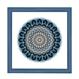 Nairobi mandala négyzetes képkeret  kék