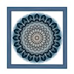 Nairobi mandala négyzetes képkeret  kék