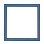 Nairobi mandala négyzetes képkeret  kék