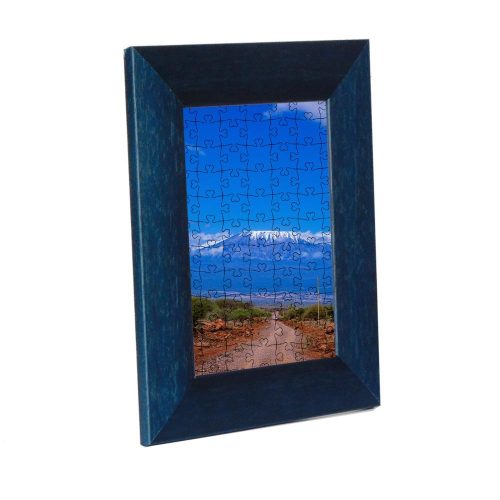 Nairobi picture frame  for puzzle blue