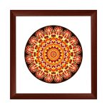 Nairobi mandala négyzetes képkeret  sötétbarna