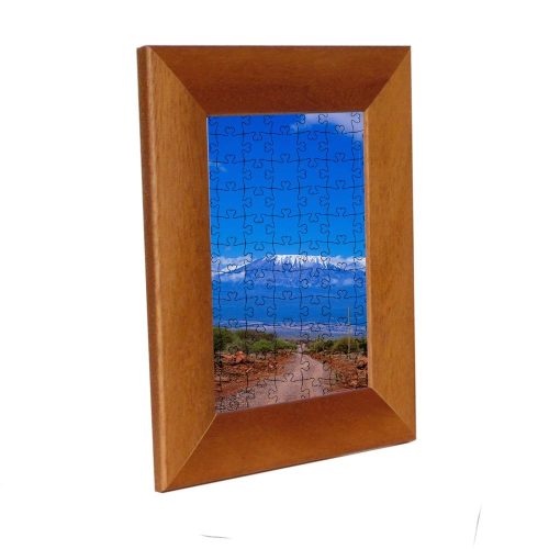 Nairobi picture frame  for puzzle light brow