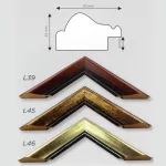 London képkeret, ezüst, A4 