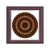 Madrid square mandala picture frame dark brown