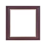 Madrid square mandala picture frame dark brown