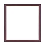 Madrid square mandala picture frame dark brown