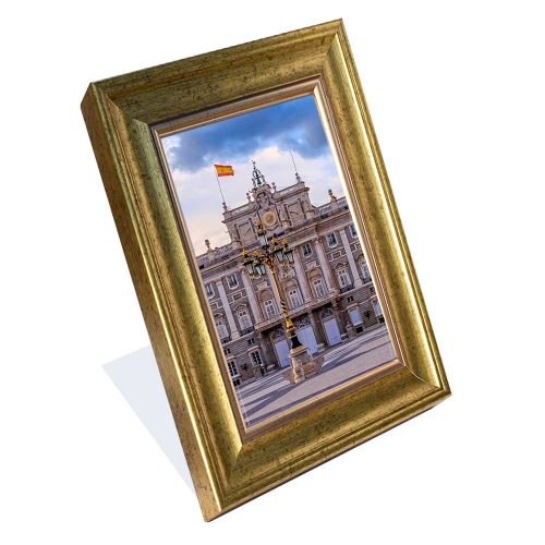 Madrid képkeret arany + paszpartu  