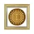 Madrid square mandala picture frame gold