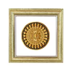 Madrid square mandala picture frame gold