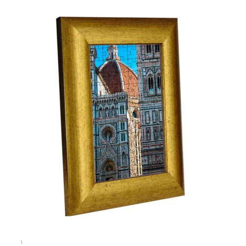 Florence picture frame for puzzle, gold