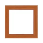 Vienna square mandala picture frame cherry