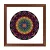 Vienna square mandala picture frame valnut brown