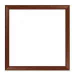 Vienna square mandala picture frame valnut brown