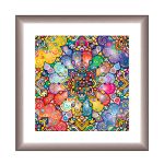 Vienna square mandala picture frame silver