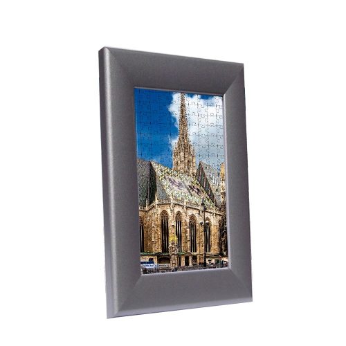 Vienna picture frame for puzzle, silver