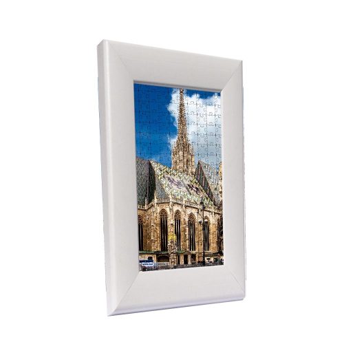 Vienna picture frame for puzzle, white