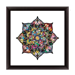 Bécs mandala képkeret fekete