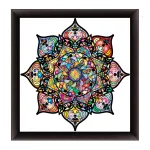 Bécs mandala képkeret fekete