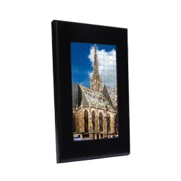 Bécs puzzle képkeret fekete 