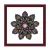 Vienna square mandala picture frame mahogany