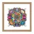 Vienna square mandala picture frame natur