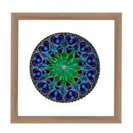 Bécs mandala képkeret tölgy