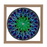 Bécs mandala képkeret tölgy
