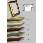 Rome picture frame dark brown