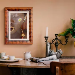 Custom size picture frame for puzzles